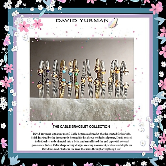 🔱'DAVID YURMAN' NEW! AUTH 5mm PINK TOURMALINE🔱M - Picture 5 of 6